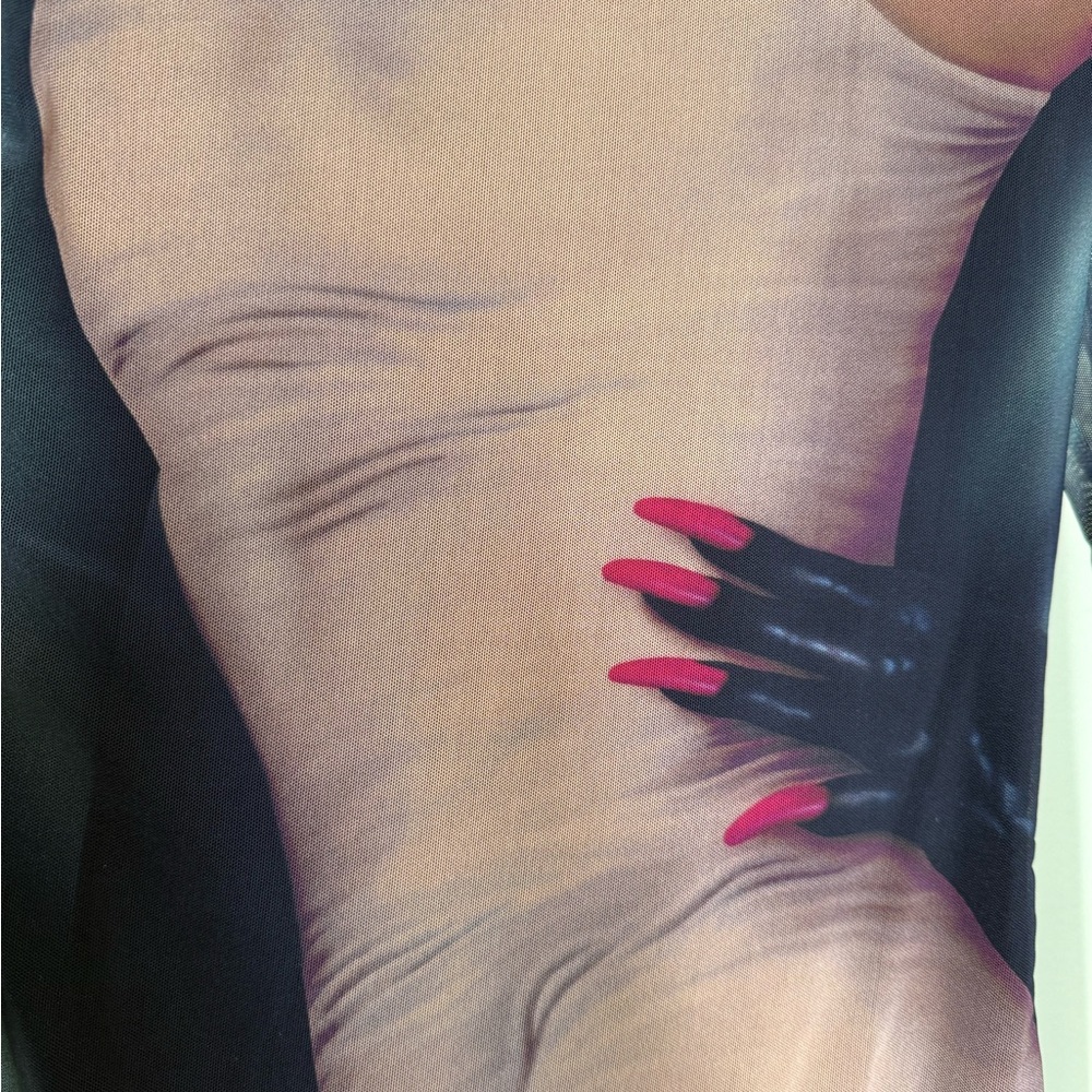 Loewe Printed mesh trompe l’oeil long-sleeved top - Picture 7 of 9